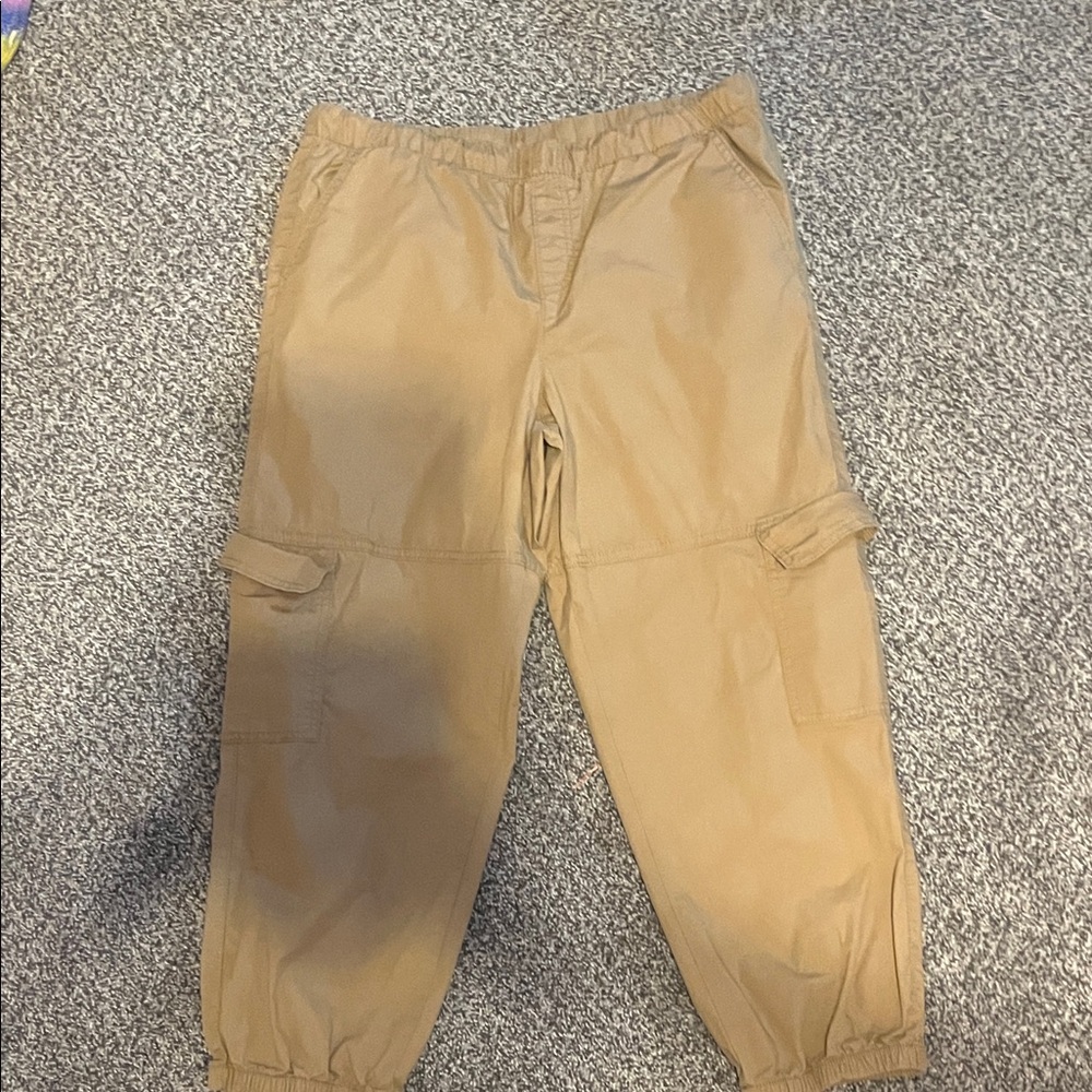 Kids Tan Cargo Pants